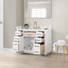 Givana 48" Vanity with Milano White Stone Top and White Sink