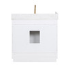 Givana 36" Vanity with Milano White Stone Top and White Sink