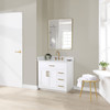 Givana 36" Vanity with Milano White Stone Top and White Sink