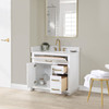 Givana 36" Vanity with Milano White Stone Top and White Sink