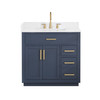 Givana 36" Vanity with Milano White Stone Top and White Sink