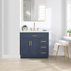 Givana 36" Vanity with Milano White Stone Top and White Sink