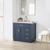 Givana 36" Vanity with Milano White Stone Top and White Sink
