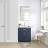 Givana 30" Vanity with Milano White Stone Top and White Sink