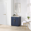 Givana 30" Vanity with Milano White Stone Top and White Sink