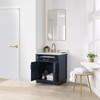 Givana 30" Vanity with Milano White Stone Top and White Sink