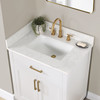 Givana 30" Vanity  with  Milano White  Stone Top  and White Sink
