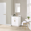Givana 30" Vanity  with  Milano White  Stone Top  and White Sink