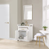 Givana 30" Vanity  with  Milano White  Stone Top  and White Sink