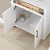 Givana 30" Vanity  with  Milano White  Stone Top  and White Sink
