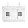 Givana 54" Vanity with Milano White Stone Top and White Sink