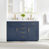 Givana 54" Vanity with Milano White Stone Top and White Sink