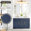 Givana 54" Vanity with Milano White Stone Top and White Sink