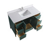 Alma Romio 48" Single sink Vanity With Marble Stone Top / Jade Finish