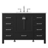 Alma Romio 48" Single sink Vanity With Quartz Top / Dark Espresoo