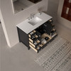 Alma Romio 48" Single sink Vanity With Quartz Top / Dark Espresoo