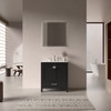Alma Romio 30" Single sink Vanity With Quartz Top / Dark Espresoo