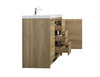 Alma Allier 60" Natural Oak Single Sink Vanity With A Integrated Sink