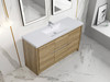 Alma Allier 60" Natural Oak Single Sink Vanity With A Integrated Sink Alma Allier 60" Natural Oak Single Sink Vanity With A Integrated Sink