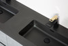 Alma-EDI 59″  Wall Mount  Vanity With A Integrated Black  Double sink Sink