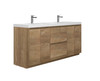 Edison 71" Free standing vanity with A integrated Top