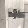 Brushed Nickel 56-60" x 76" Double Sliding Shower Door, Frameless 3/8" Tempered Glass