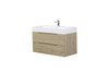 Combo 40″ Wall Mount Vanity With A Integrated Sink