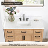 Givana 48" Vanity with Milano White Stone Top and White Sink