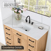 Givana 48" Vanity with Milano White Stone Top and White Sink