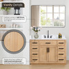Givana 48" Vanity with Milano White Stone Top and White Sink
