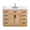 Givana 48" Vanity with Milano White Stone Top and White Sink