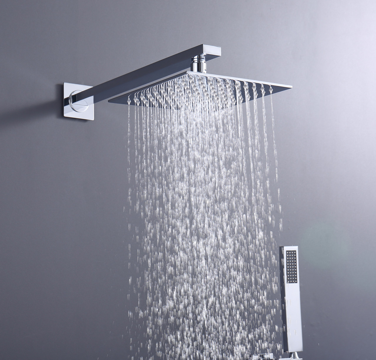 Alam Empolo 8 Wall mount Rain Shower Set - Chrome Finish - ALMA PREMIUM  VANITIES