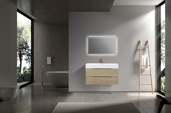 Combo 40″ Wall Mount Vanity With A Integrated Sink