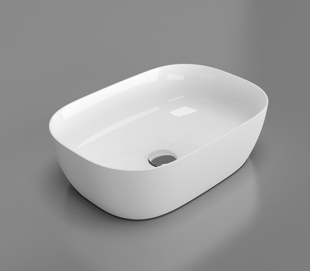 Simon Reinforced Acrylic Vessel Sink  / White