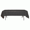 *12 Count* Black Rectangular Plastic Tablecloths 54" x 108"