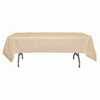 *12 Count* Ivory Rectangular Plastic Tablecloths 54" x 108"