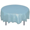 *12 Count* Light Blue 84" Round Plastic Tablecloths