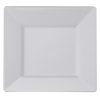 10 3/4" White Square Dinner Plastic Plates *Case of 120*