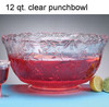 12 qt. Clear Plastic Punch Bowl