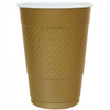 16oz. Gold Plastic Cups 50ct