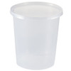 32oz. Clear Plastic Disposable Containers w/ Lids 50ct.