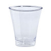5 oz. Clear Plastic Double Shot Glass 10ct