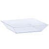 6.75" Clear Plastic Square Tray 6ct.