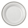 7" Masterpiece Silver Border Plastic Salad Plates 15ct.