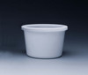 86oz. White Plastic Disposable Container w/ Lid