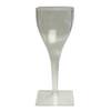 8oz. Clear Plastic Square Wine Goblet Maryland Plastic 6ct.