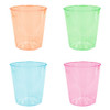 Assorted Neon Colors 1oz Plastic Shot Cups,16 Count
