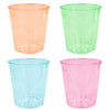 Assorted Neon Colors 2oz Plastic Shot Cups,16 Count