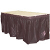 Black Plastic Rectangular Table Skirt 14ft.x29in