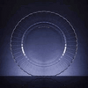 Clear Plastic Scalloped 6" Plate 18 count